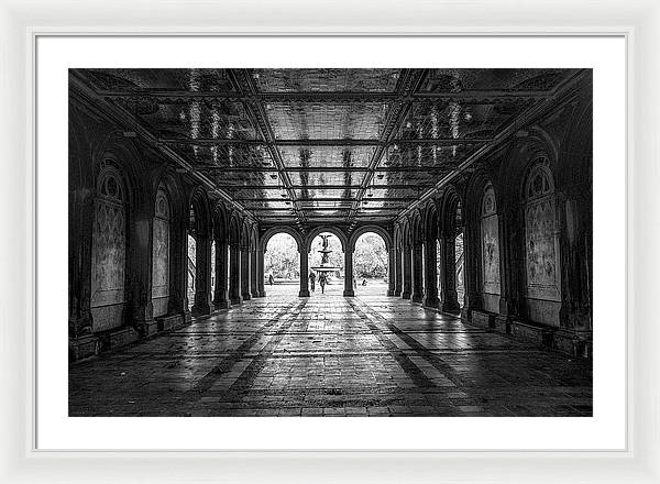 Bethesda Terrace, Central Park, Manhattan / Art Photo - Framed Print