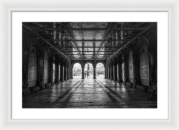 Bethesda Terrace, Central Park, Manhattan / Art Photo - Framed Print