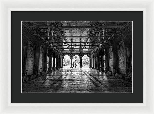 Bethesda Terrace, Central Park, Manhattan / Art Photo - Framed Print