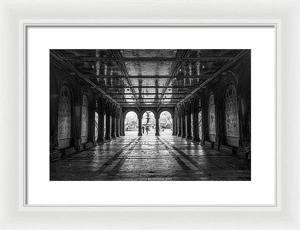 Bethesda Terrace, Central Park, Manhattan / Art Photo - Framed Print