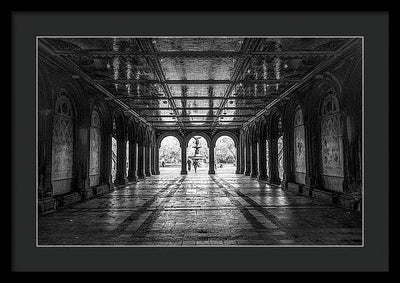 Bethesda Terrace, Central Park, Manhattan / Art Photo - Framed Print