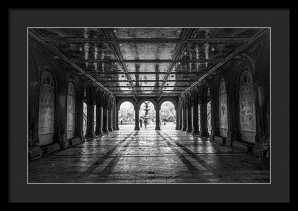 Bethesda Terrace, Central Park, Manhattan / Art Photo - Framed Print