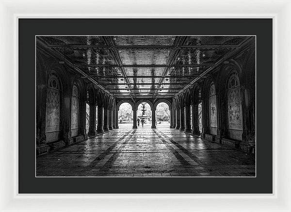 Bethesda Terrace, Central Park, Manhattan / Art Photo - Framed Print