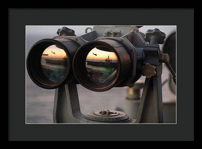 Big Eyes Binoculars Onboard USS Harry S. Truman / Art Photo - Framed Print