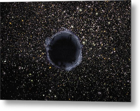 Black Hole in the Universe / Art Photo  - Metal Print