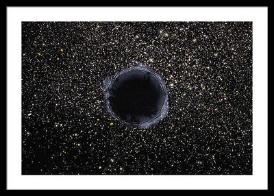 Black Hole in the Universe / Art Photo  - Framed Print