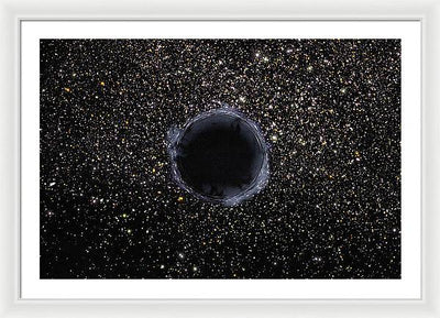 Black Hole in the Universe / Art Photo  - Framed Print