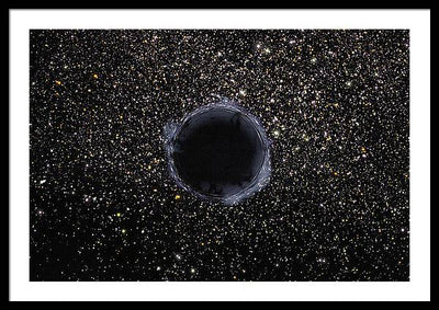 Black Hole in the Universe / Art Photo  - Framed Print