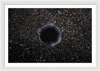 Black Hole in the Universe / Art Photo  - Framed Print