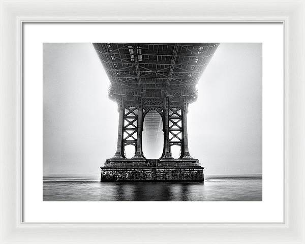 Brooklyn Bridge / Art Photo - Framed Print