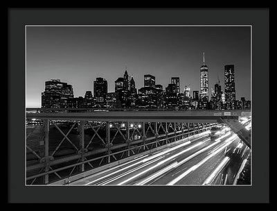 Brooklyn Bridge / Art Photo - Framed Print