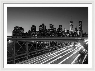 Brooklyn Bridge / Art Photo - Framed Print