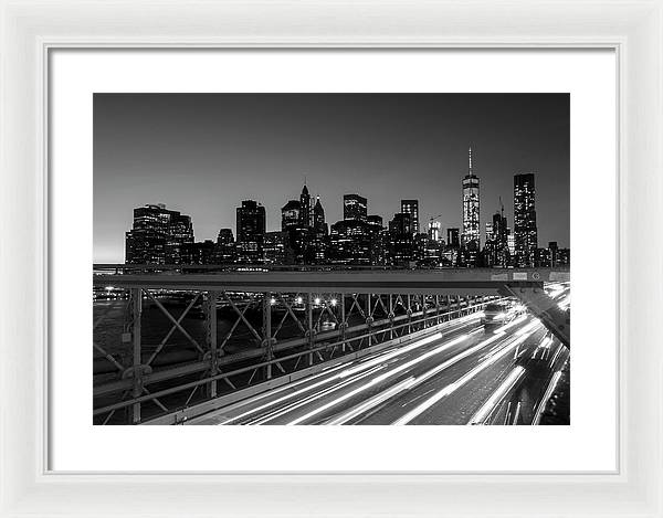 Brooklyn Bridge / Art Photo - Framed Print