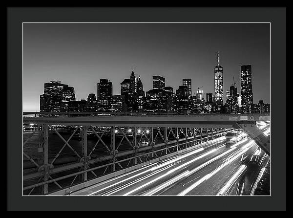 Brooklyn Bridge / Art Photo - Framed Print