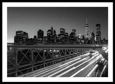 Brooklyn Bridge / Art Photo - Framed Print