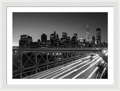 Brooklyn Bridge / Art Photo - Framed Print