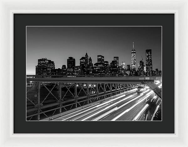 Brooklyn Bridge / Art Photo - Framed Print