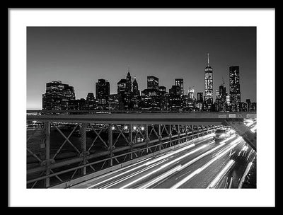 Brooklyn Bridge / Art Photo - Framed Print