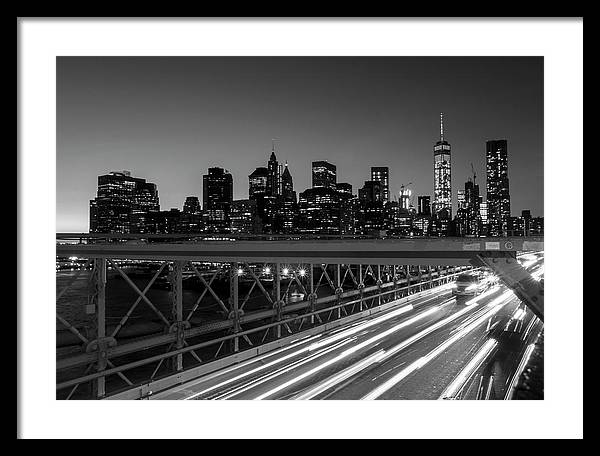 Brooklyn Bridge / Art Photo - Framed Print