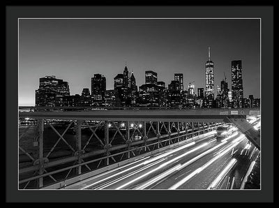 Brooklyn Bridge / Art Photo - Framed Print