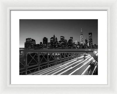 Brooklyn Bridge / Art Photo - Framed Print