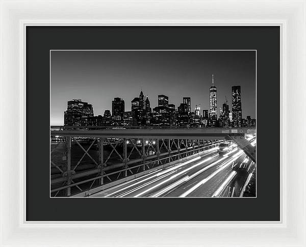 Brooklyn Bridge / Art Photo - Framed Print