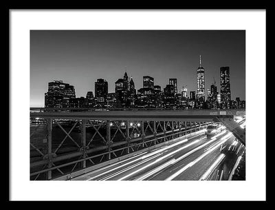 Brooklyn Bridge / Art Photo - Framed Print