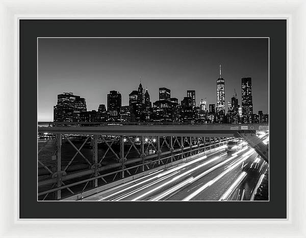 Brooklyn Bridge / Art Photo - Framed Print