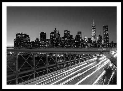 Brooklyn Bridge / Art Photo - Framed Print