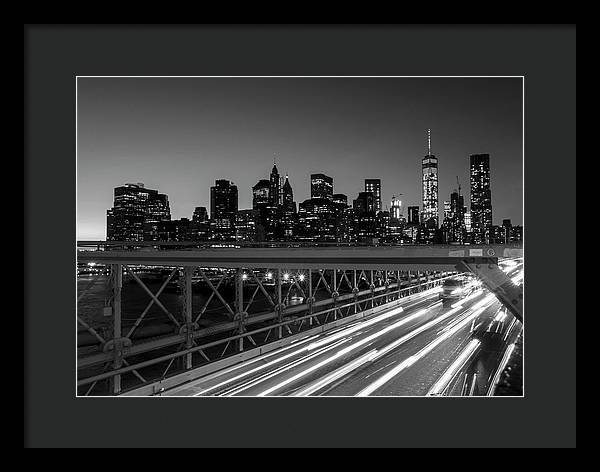 Brooklyn Bridge / Art Photo - Framed Print