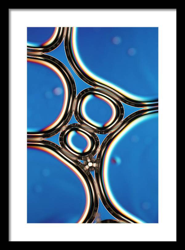 Bubbles in a Foam / Art Photo - Framed Print