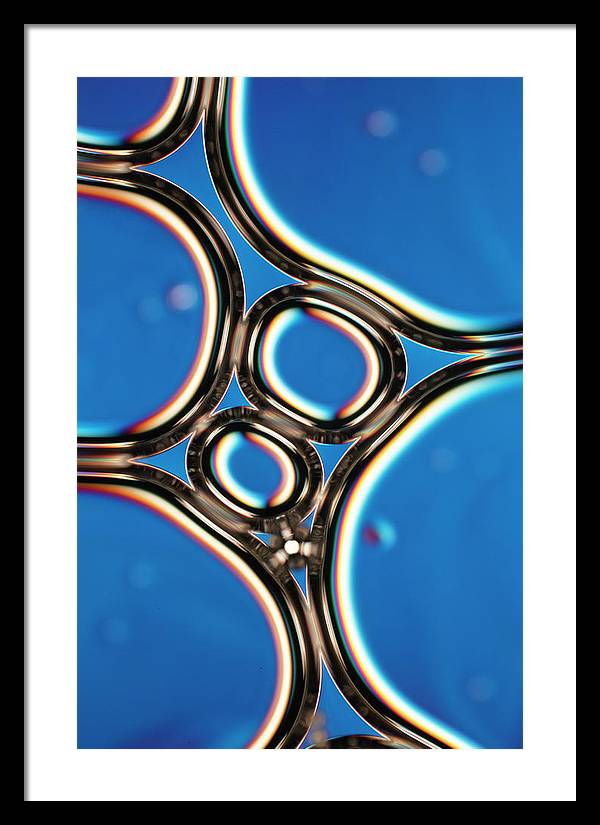 Bubbles in a Foam / Art Photo - Framed Print