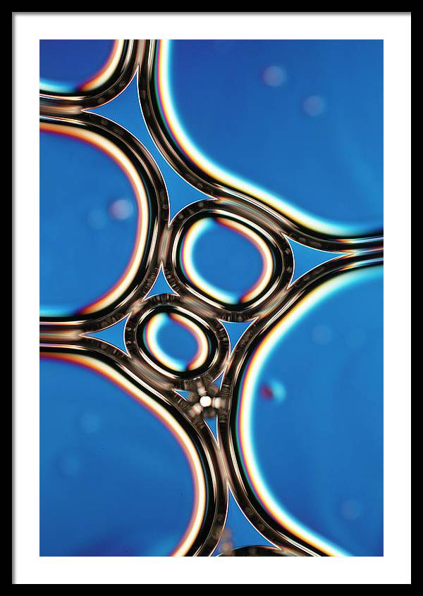 Bubbles in a Foam / Art Photo - Framed Print