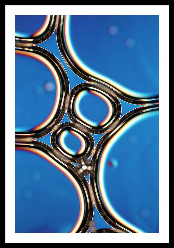 Bubbles in a Foam / Art Photo - Framed Print