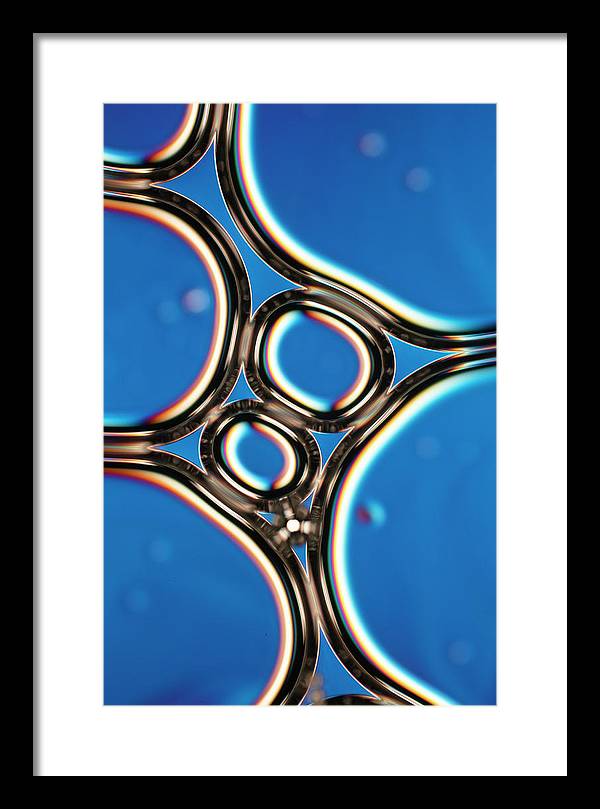 Bubbles in a Foam / Art Photo - Framed Print