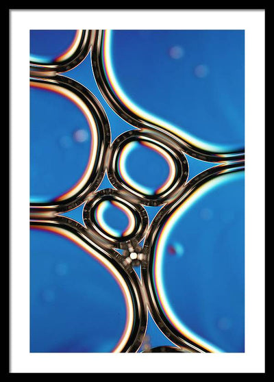 Bubbles in a Foam / Art Photo - Framed Print