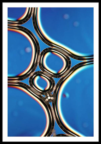 Bubbles in a Foam / Art Photo - Framed Print