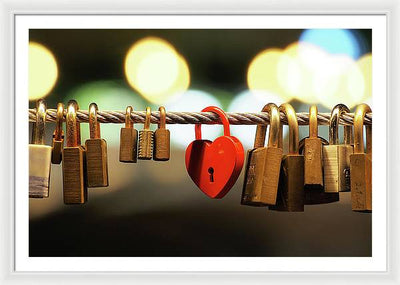 Cadenas d'Amour / Art Photo - Framed Print