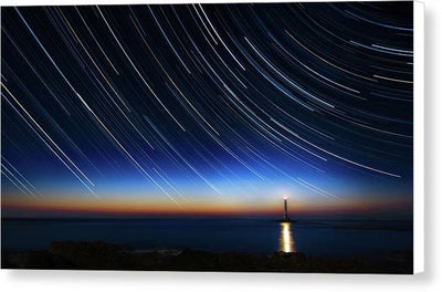 Circumpolar Stars in Star Trails / Art Photo - Canvas Print