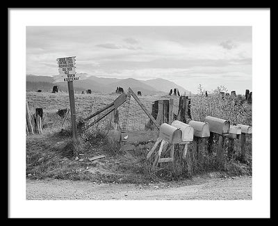 Crossroads, Boundary County, Idaho / Art Photo - Framed Print