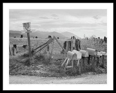 Crossroads, Boundary County, Idaho / Art Photo - Framed Print