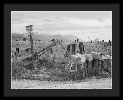 Crossroads, Boundary County, Idaho / Art Photo - Framed Print