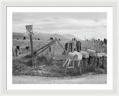 Crossroads, Boundary County, Idaho / Art Photo - Framed Print