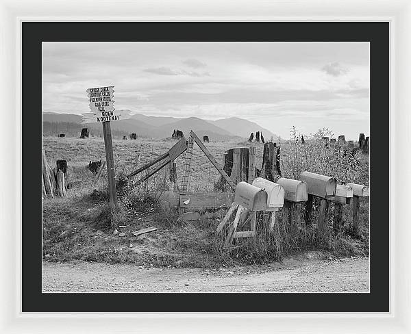 Crossroads, Boundary County, Idaho / Art Photo - Framed Print