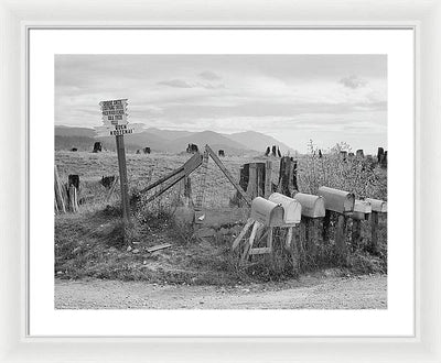 Crossroads, Boundary County, Idaho / Art Photo - Framed Print