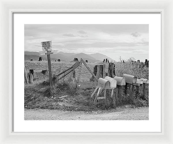 Crossroads, Boundary County, Idaho / Art Photo - Framed Print