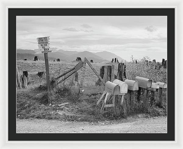 Crossroads, Boundary County, Idaho / Art Photo - Framed Print