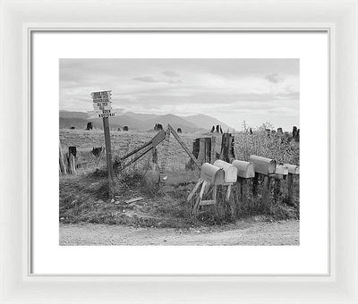 Crossroads, Boundary County, Idaho / Art Photo - Framed Print