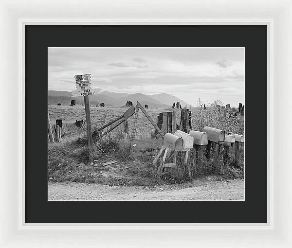 Crossroads, Boundary County, Idaho / Art Photo - Framed Print