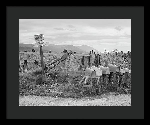 Crossroads, Boundary County, Idaho / Art Photo - Framed Print